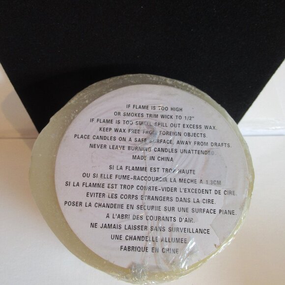 Vintage, Jumbo Christmas Candle, Snowmen, Trees, Snow, Holiday, 3 Wicks - Picture 5 of 6